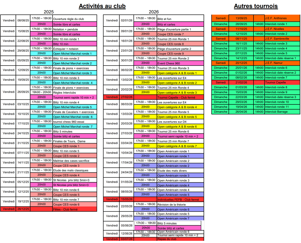Calendrier saison 2025 2026v2